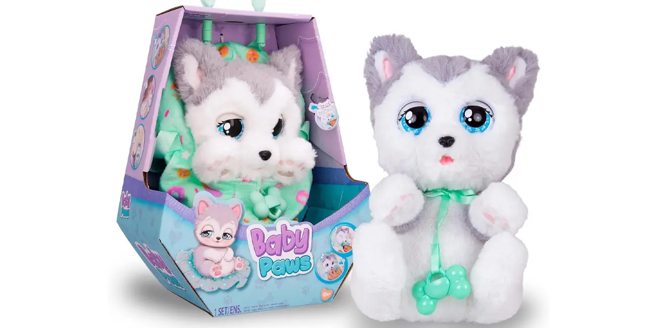 Peluche interactivo BABY PAWS Sleeping Puppies Husky