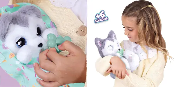 Peluche interactivo BABY PAWS Sleeping Puppies Husky
