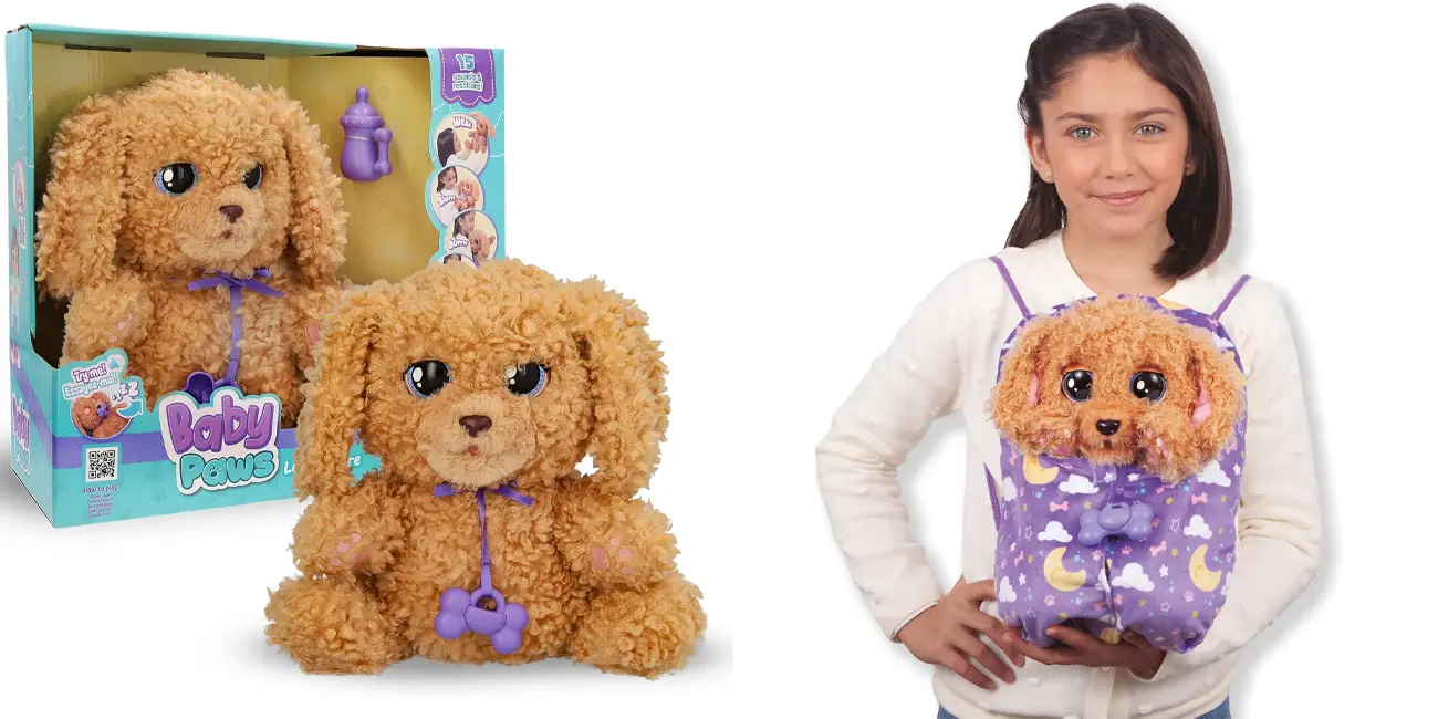 Peluche interactivo Baby Paws Labradoodle