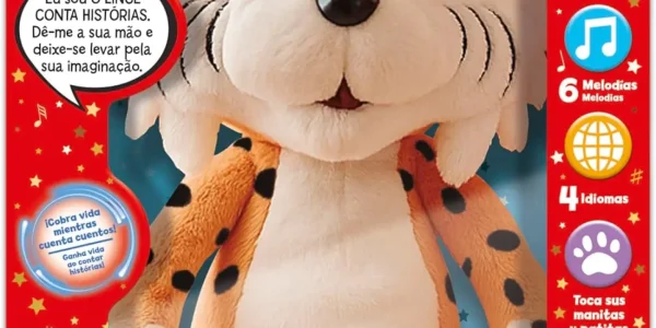 Chollo Peluche interactivo educativo Lince Cuentacuentos Educa con audiocuentos y música infantil