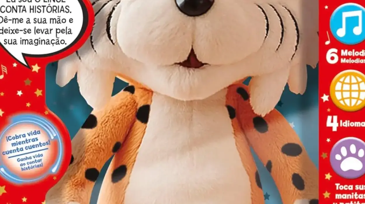 Lince Cuentacuentos Educa Peluche Interactivo Educativo con audiocuentos y música Infantil