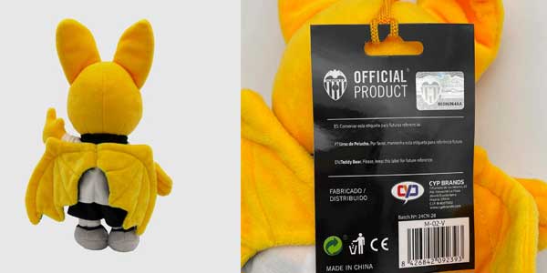 Peluche mascota Valencia F.C oferta