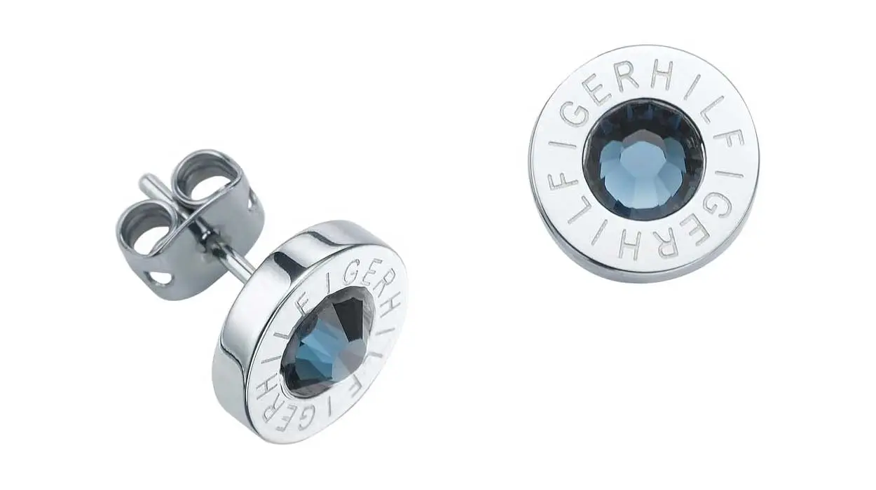 pendientes de botón Tommy Hilfiger acero inoxidable baratos