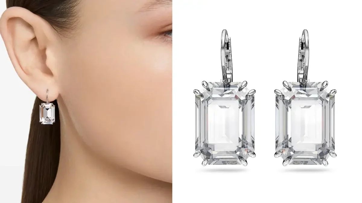 Pendientes colgantes Swarovski Millenia con diseño brillante y elegante