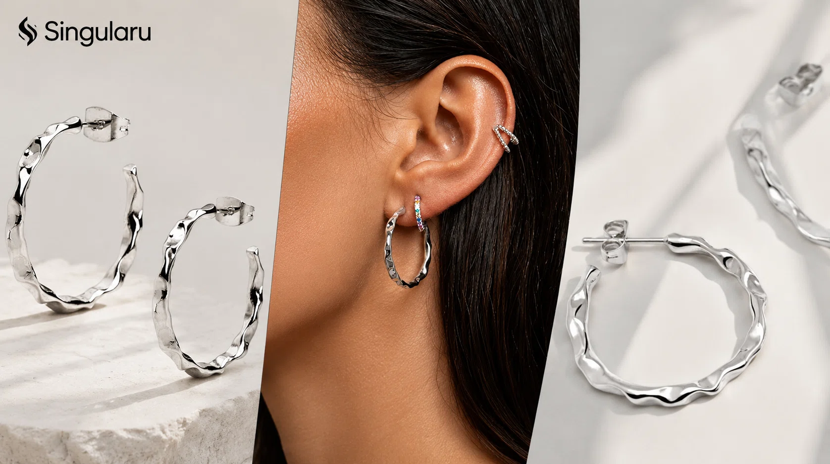 Pendientes de aro Singularu Lake