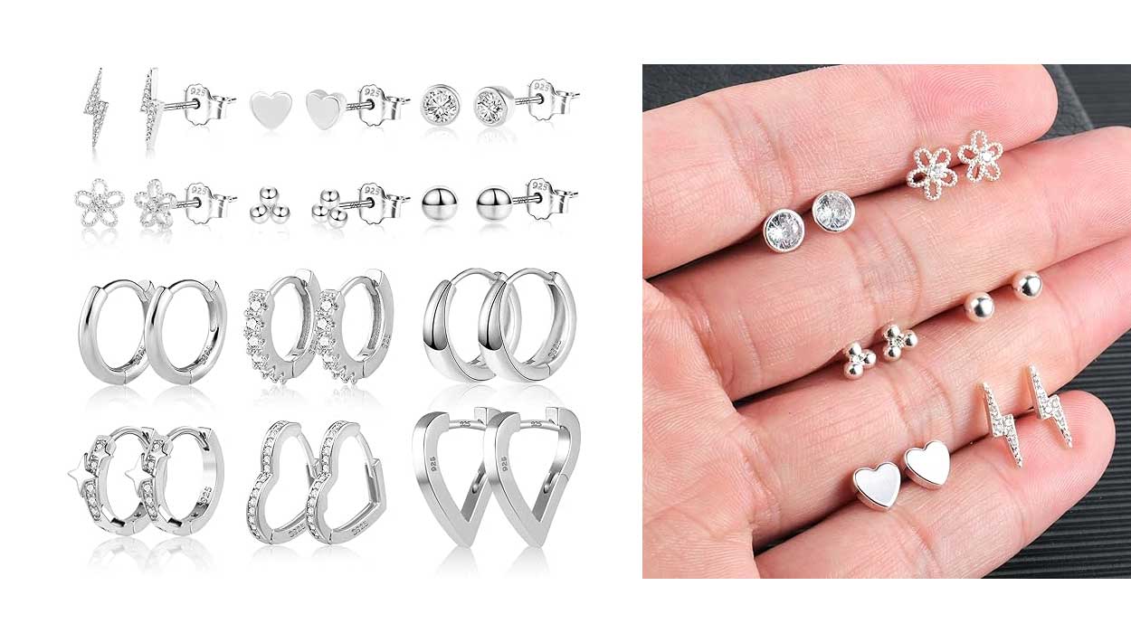 Pendientes multipack Plata ley 925 baratos 