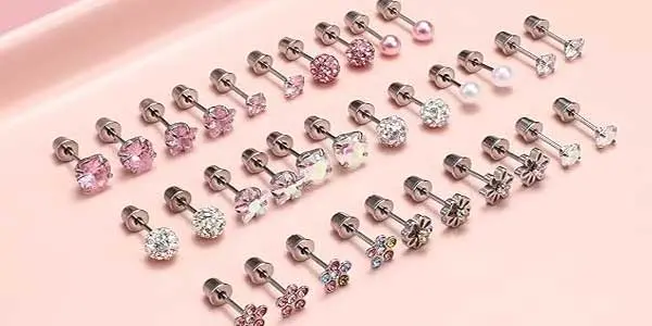 pendientes pequeños diamday acero quirurgico oferta