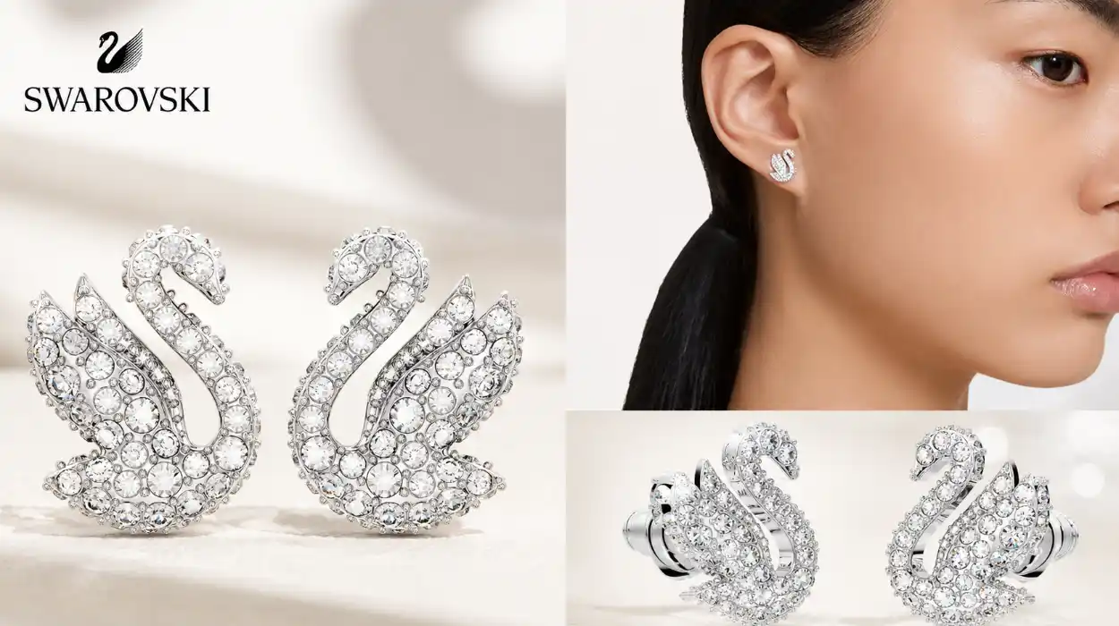✨ Transforma tu look con los icónicos pendientes Swarovski Swan