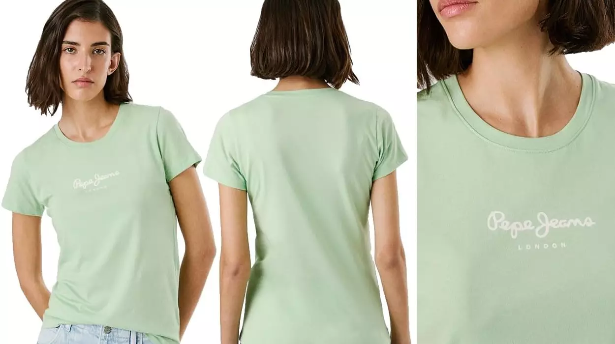Camiseta Pepe Jeans New Virginia verde para mujer
