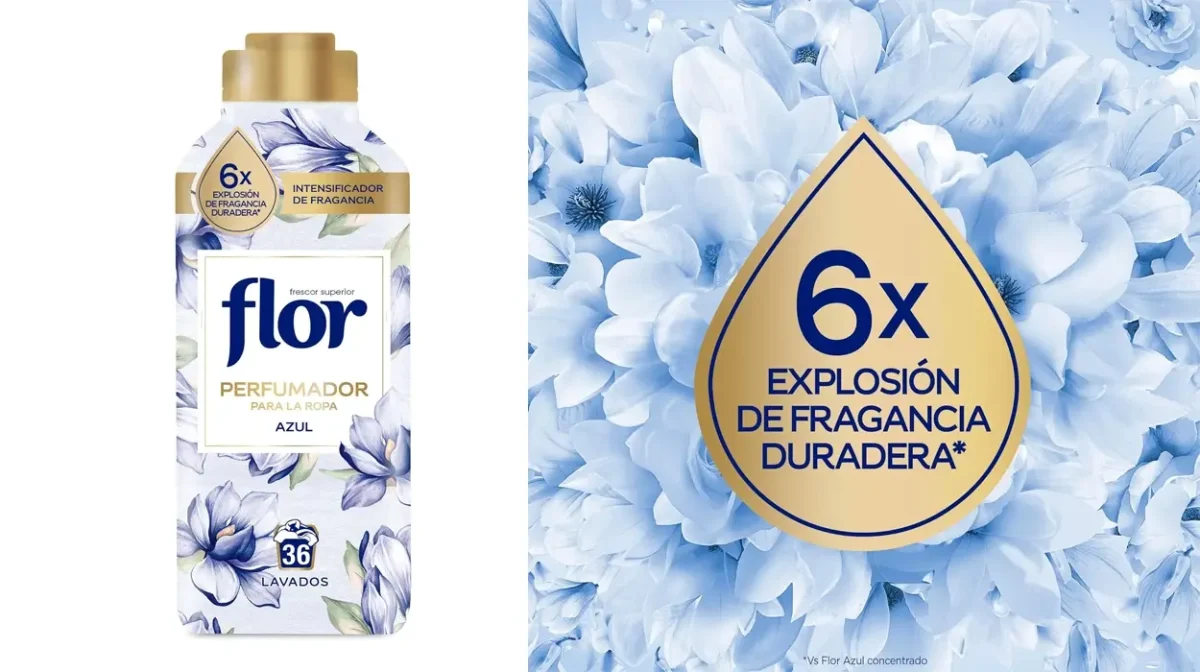 Pack x2 Perfumador para la ropa Flor Azul de 36 lavados