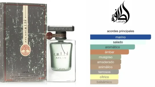 Perfume árabe Atlas Lattafa de 55 ml