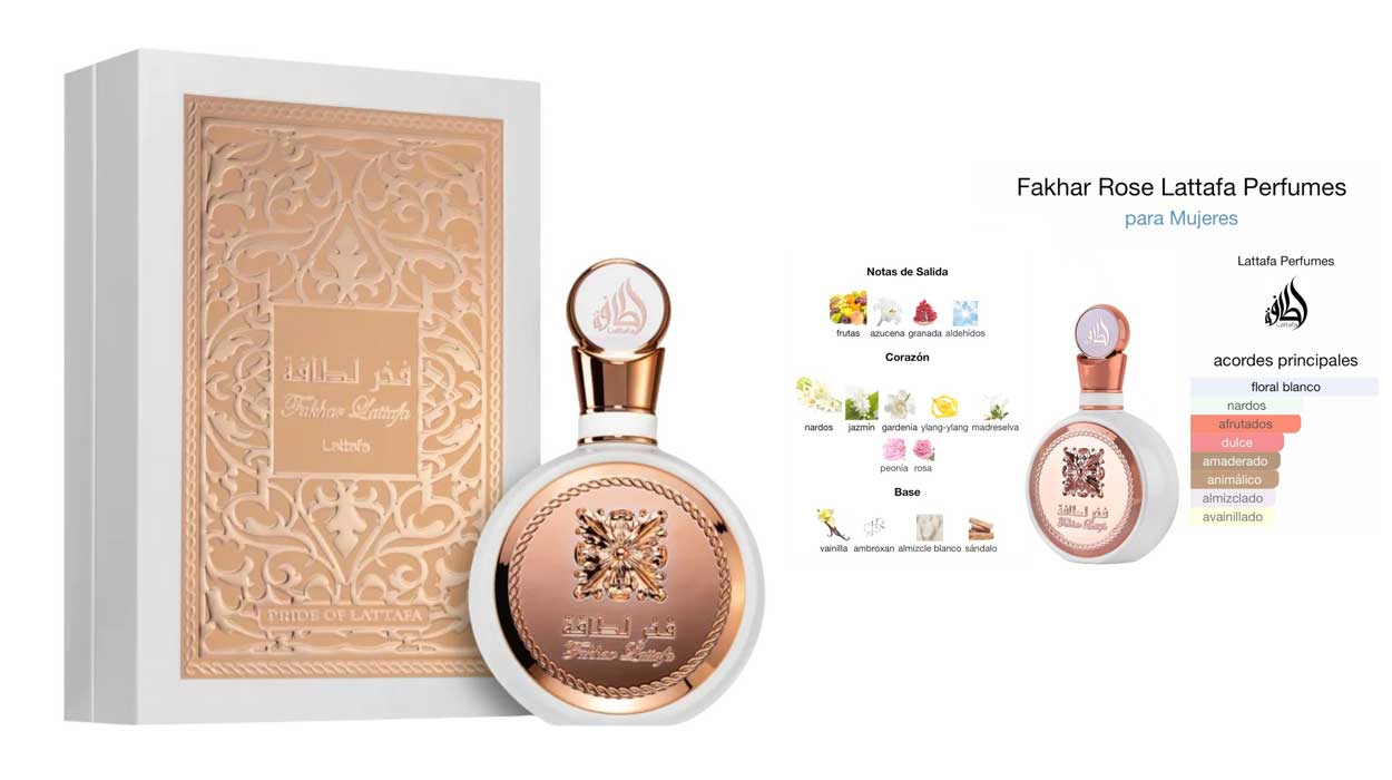 Perfume Lattafa Fakhar Rose barato