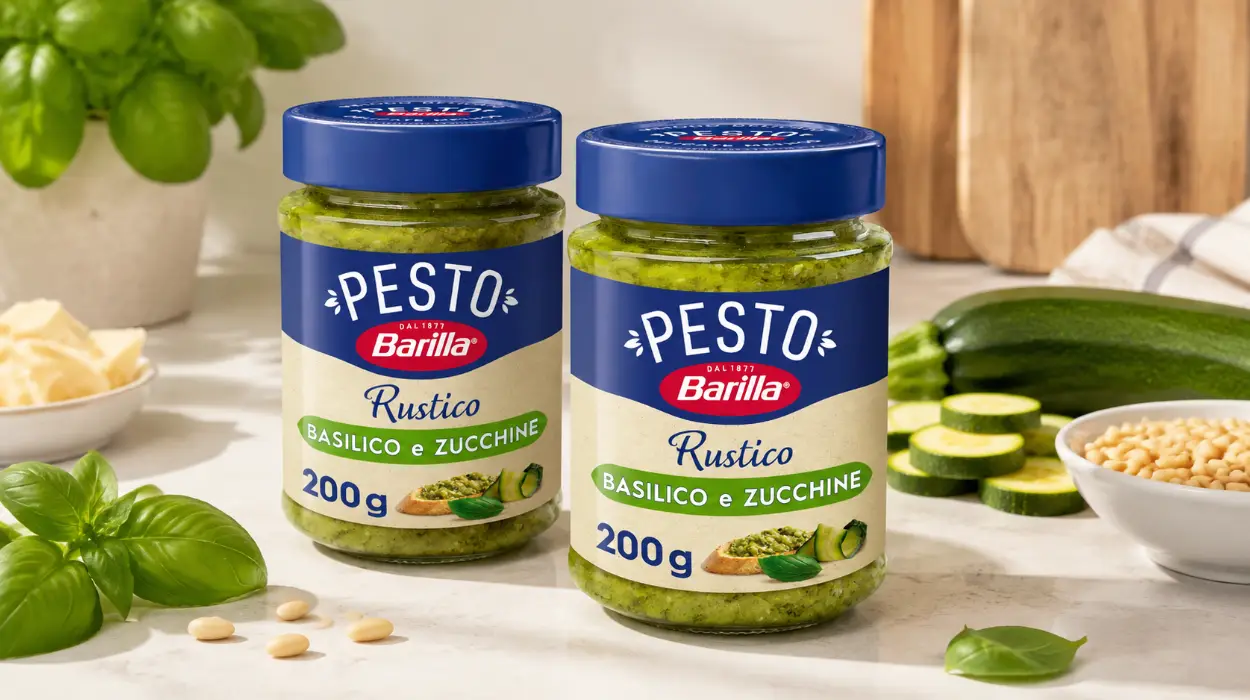 Pack x2 Pesto Barilla Rustico de albahaca y calabacín de 200 g