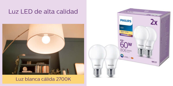 Philips bombillas LED 8W baratas