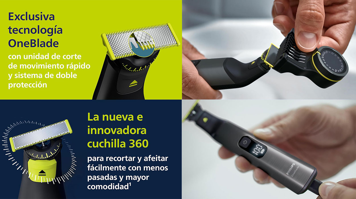 Afeitadora facial y corporal Philips OneBlade Pro 360 en oferta