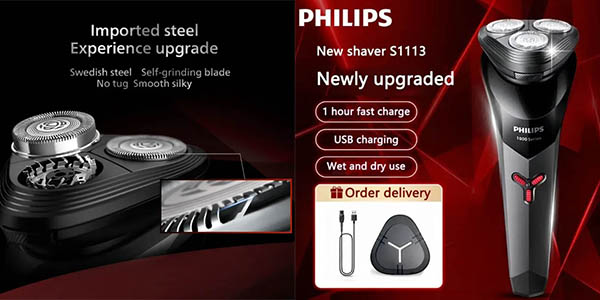 Philips S1113 afeitadora eléctrica chollo