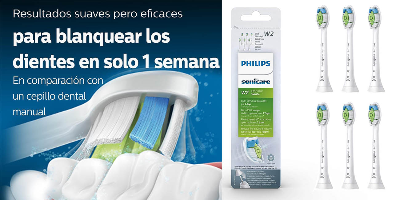 Philips Sonicare W2 Optimal cabezales chollo