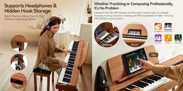 TERENCE Piano Digital 88 Teclas oferta