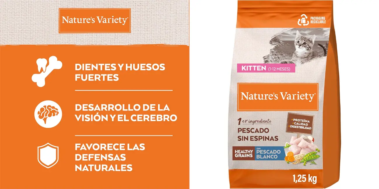 Pienso para gatos no esterilizados Nature's Variety Healthy Grains Kitten