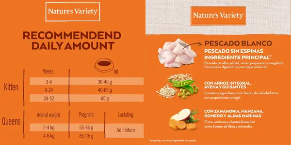 Pienso para gatos no esterilizados Nature's Variety Healthy Grains Kitten