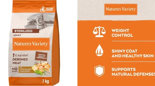 Pienso Nature's Variety con pollo para gatos esterilizados