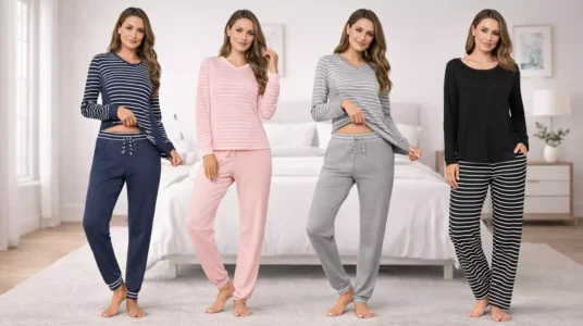 pijama de invierno cómodo Crewhpo para mujer