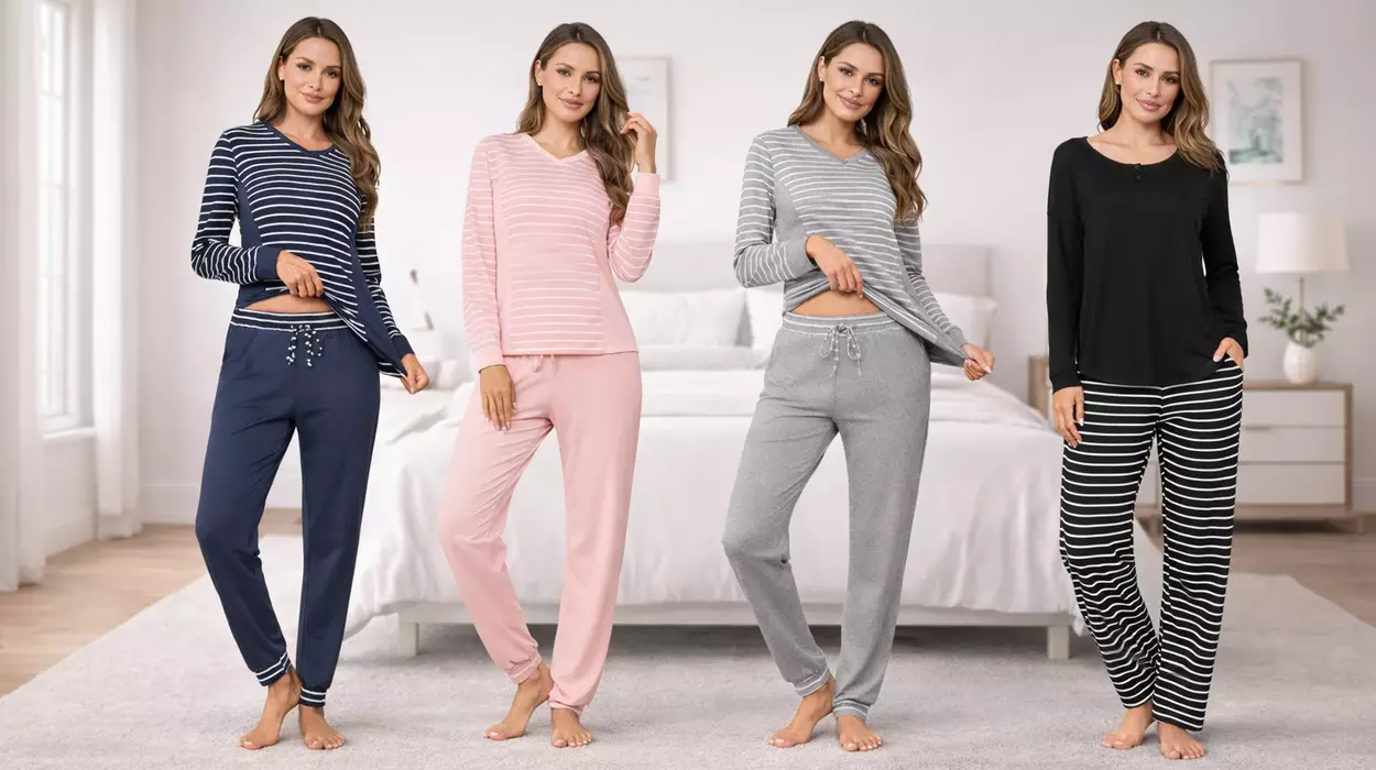 pijama de invierno cómodo Crewhpo para mujer