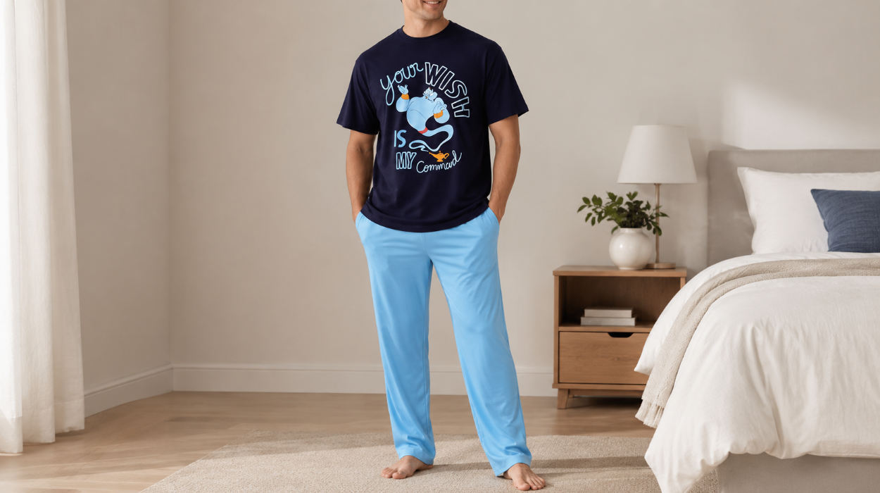 Despierta tu lado mágico con el pijama de Aladdin para hombre