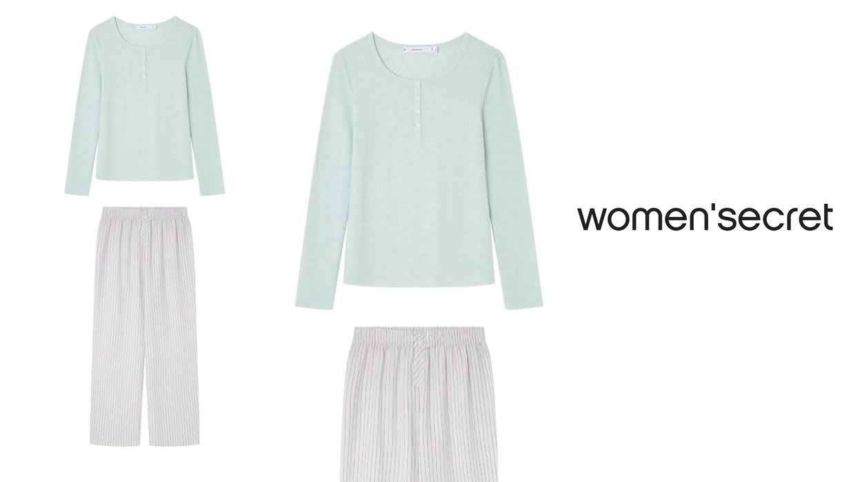 pijama largo Women'secret Daily Stripes para mujer