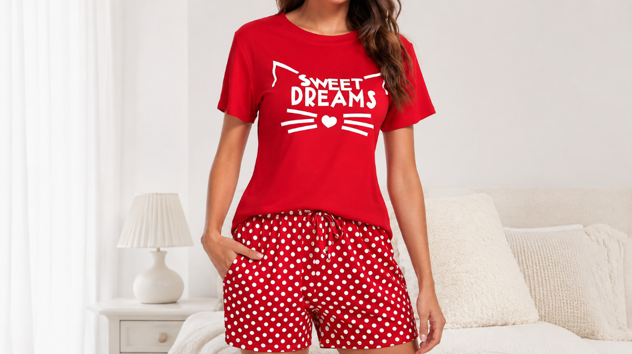 Descansa mejor con este cómodo pijama de verano: suave algodón y diseño colorido