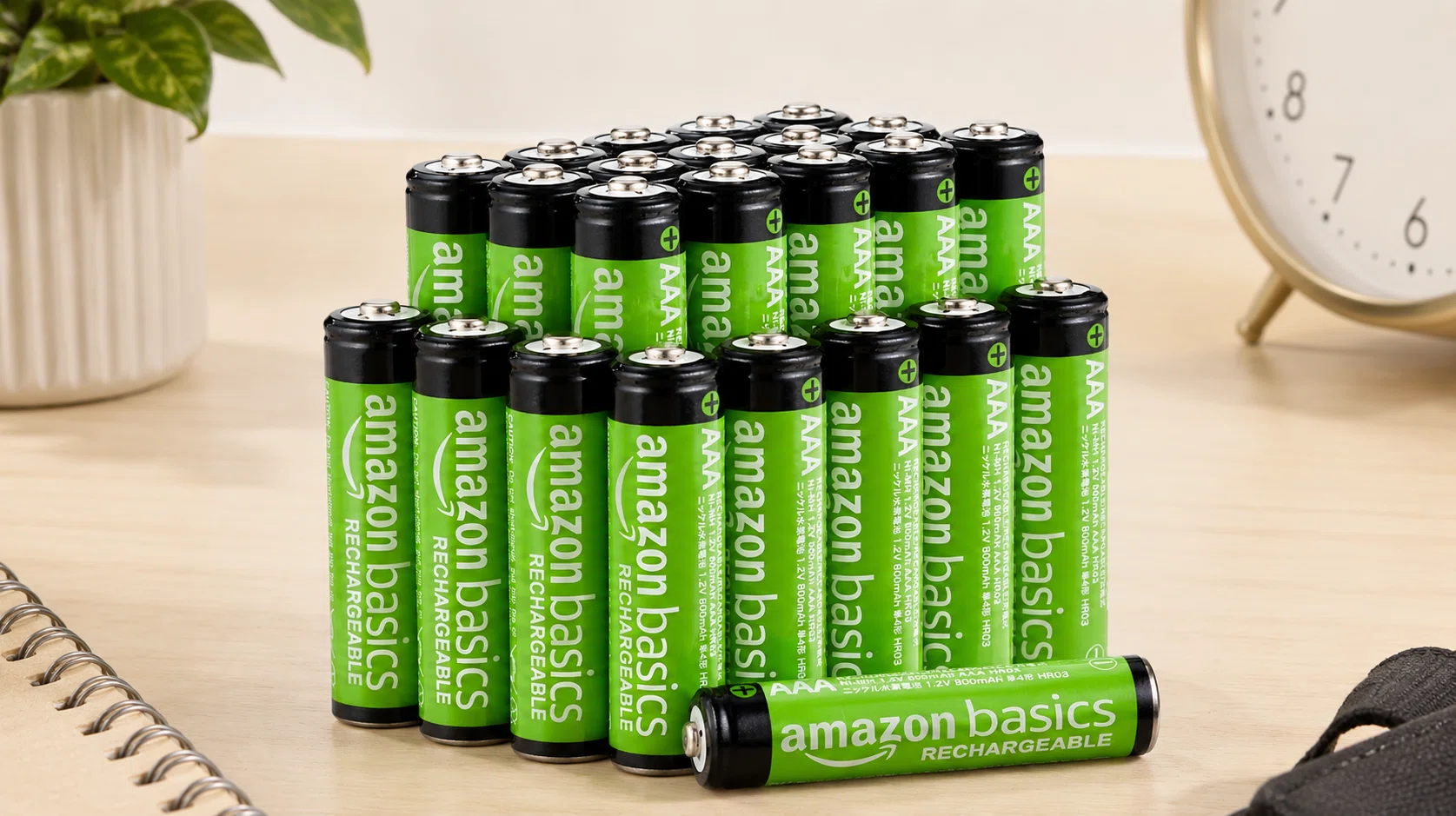 Pack x24 pilas recargables Amazon Basics AAA