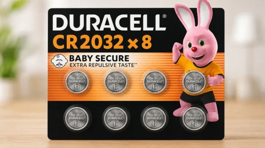 Pilas de botón de litio Duracell CR2032 de 3 V, paquete de 8