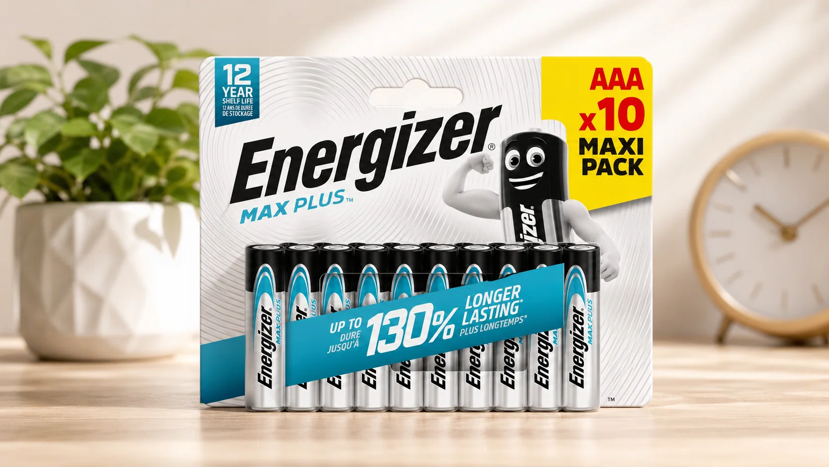 10 Pilas Energizer MAX Plus AAA