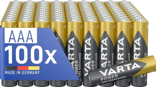 Pilas AAA VARTA Power on Demand, paquete de 100, alcalinas 1,5V para dispositivos electrónicos