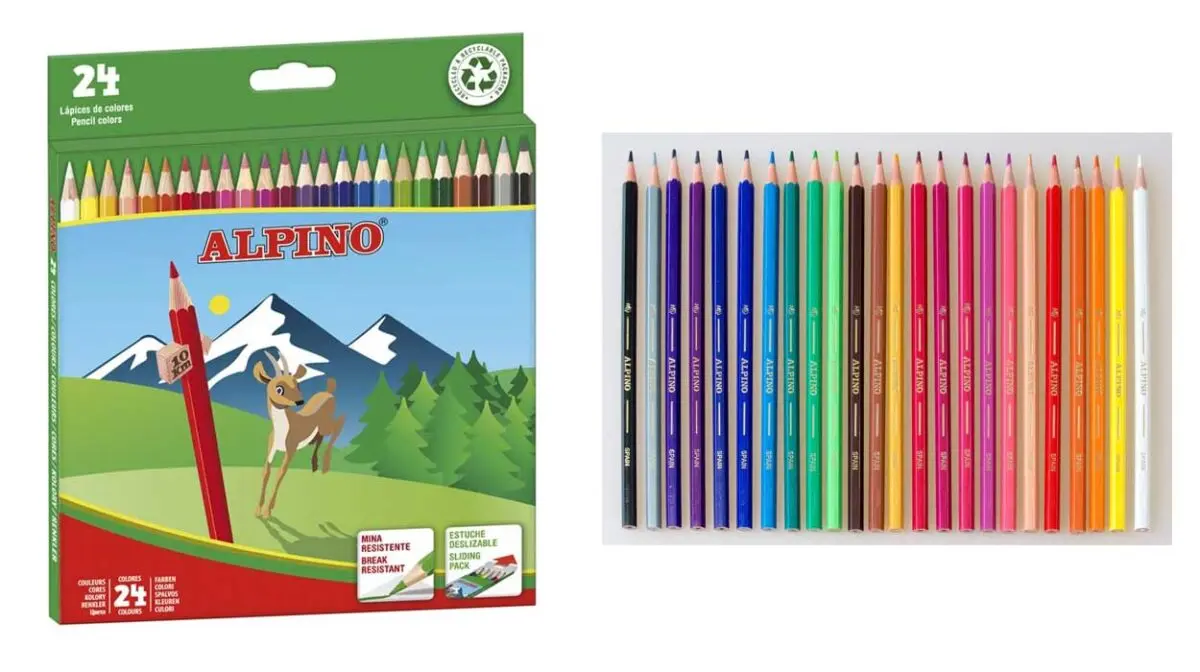 Caja 24 Lápices de colores Alpino