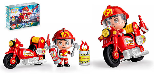 Pinypon Action moto bombero chollo