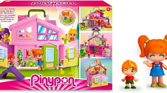 Pinypon casa rosa maletín