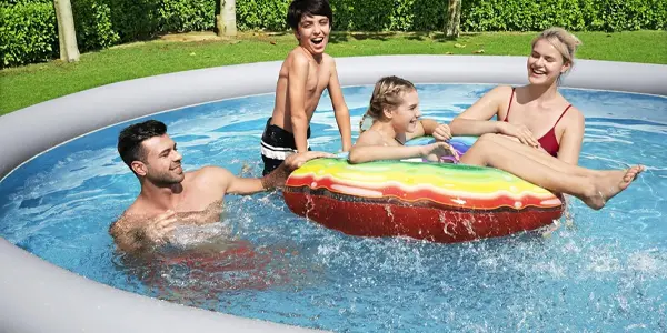 Piscina desmontable BESTWAY Fast Set Rattan 57376 con depuradora