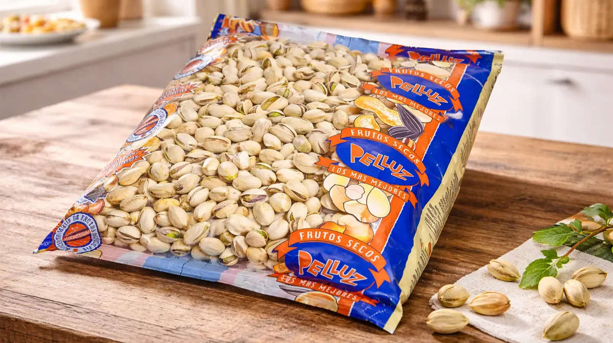 Bolsa de pistachos tostados con sal Pelluz de 1 kg