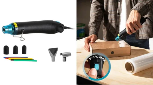 pistola de calor Cecotec Hellgun 200 con 3 boquillas