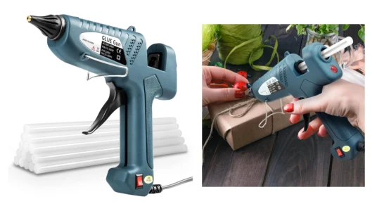 pistola de silicona caliente Maxdone de 100W + 10 barritas