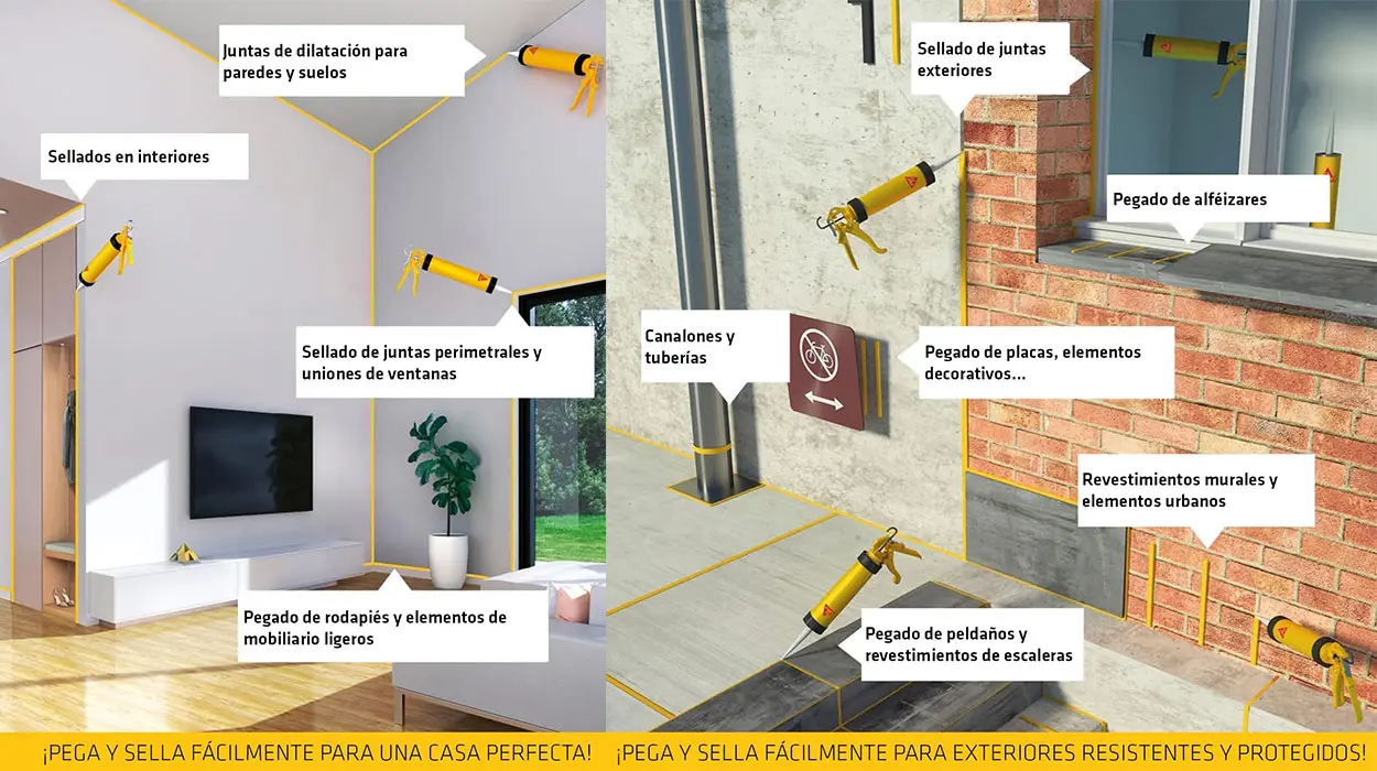 Pistola de masilla adhesiva multiusos Sika de 300 ml barata