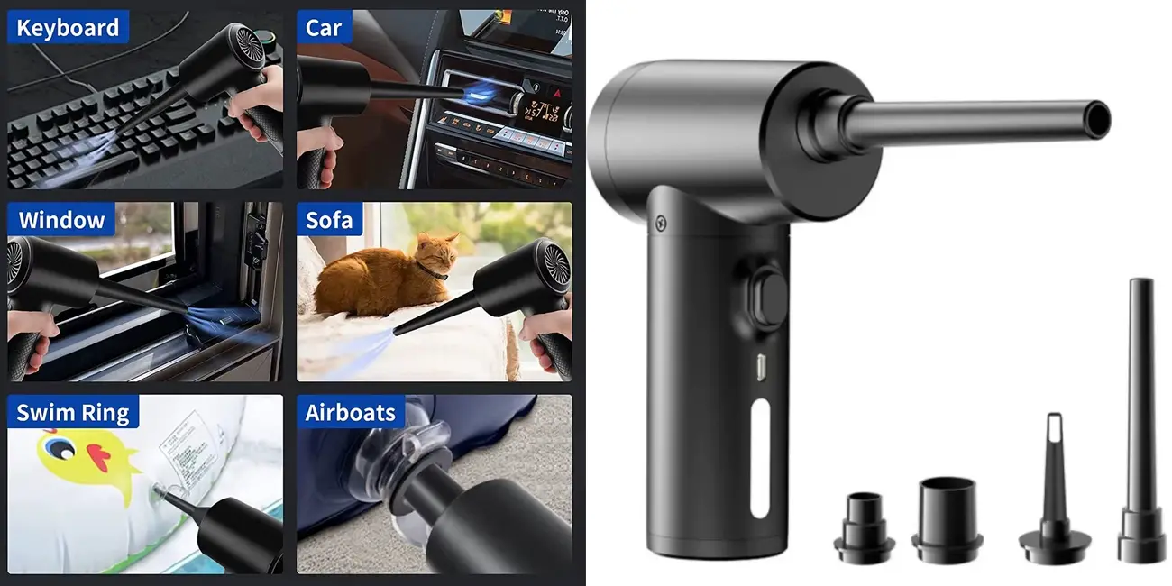 Soplador de polvo eléctrico con 3 velocidades