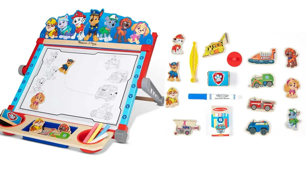 pizarra caballete sobremesa Patrulla Canina Melissa Doug barata