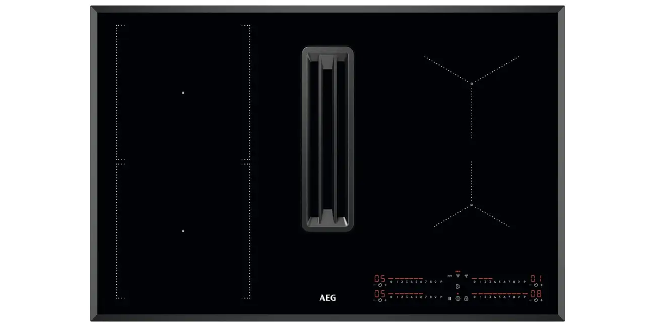 Placa de inducción AEG CCE84543FB con extractor integrado