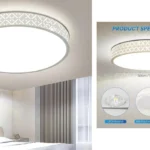 plafón de techo LED Kuwork con diseño calado