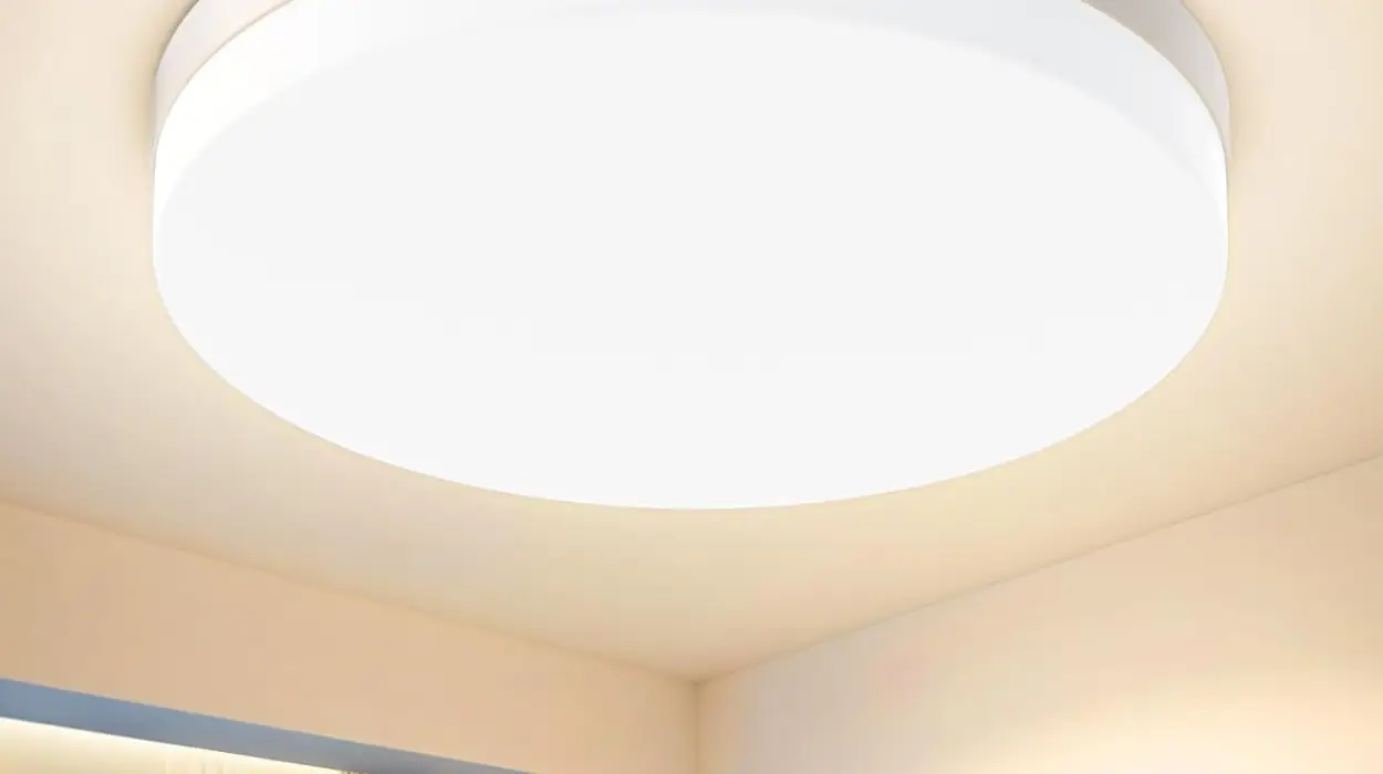 Kuwork plafón LED de techo 48W, luz blanca 4000K, ideal para dormitorio o baño