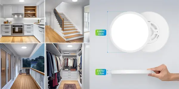 Plafón LED Yafido de 18W y 22 cm