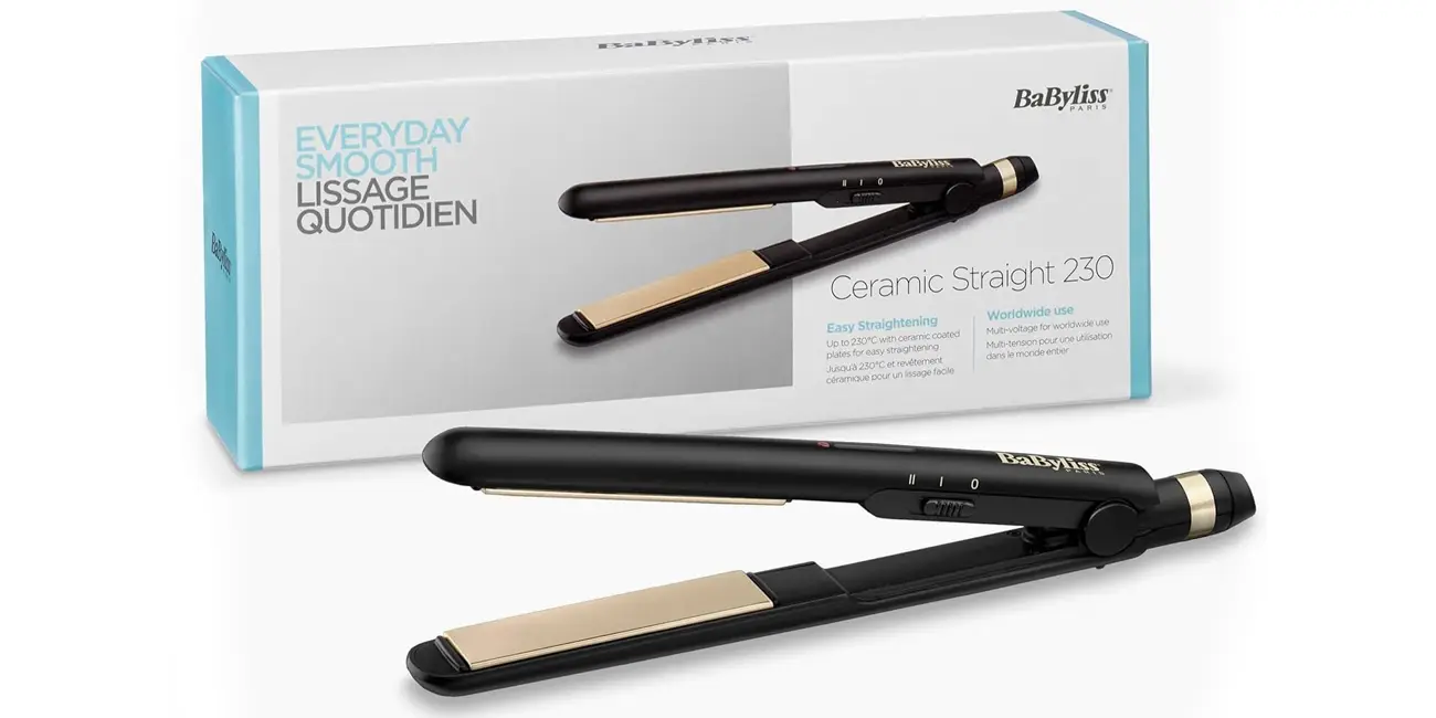 Plancha de pelo cerámica BaByliss Ceramic Straight 230
