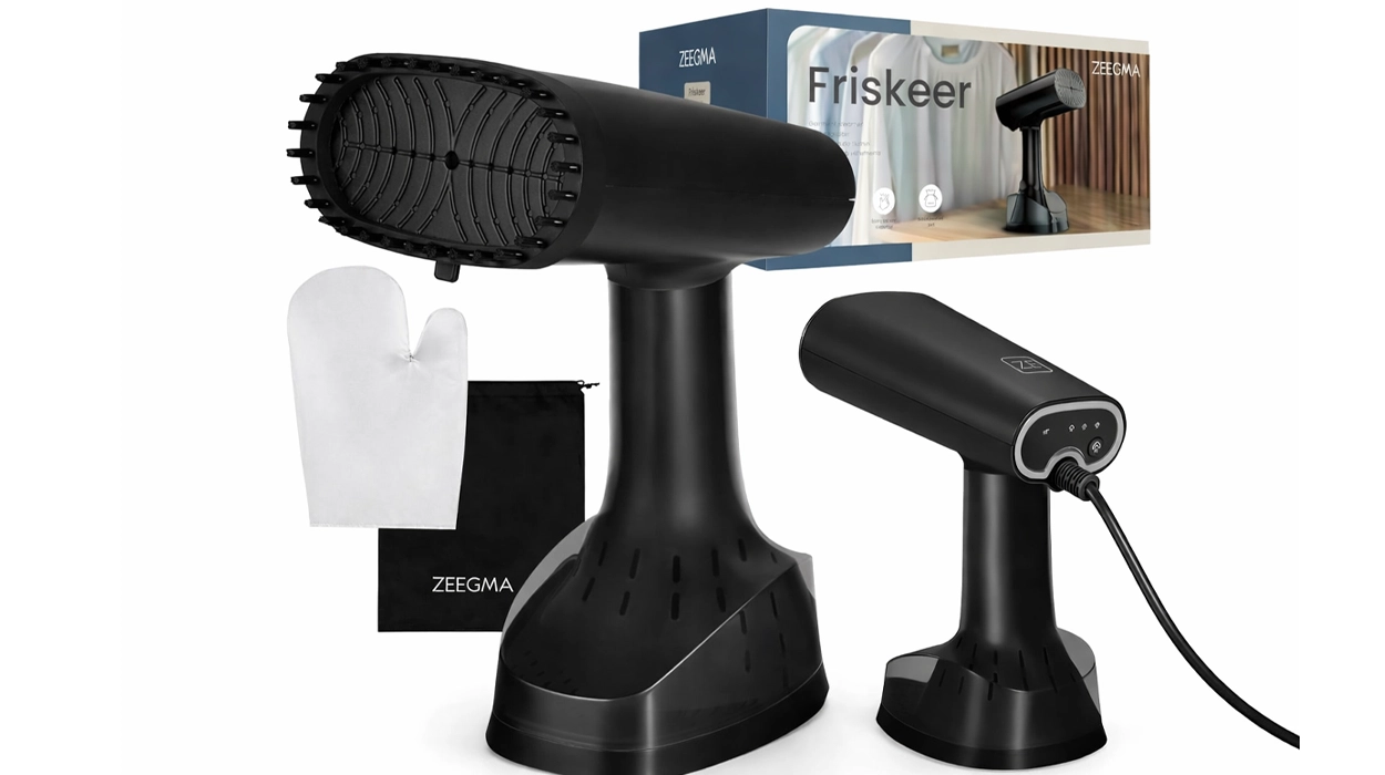 plancha de vapor portátil vertical Zeegma Friskeer 2 en 1